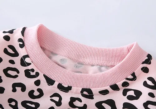 Miniatura 4 de Avidqueen Toddler Baby Girls Leopard Print Clothes Set Long Sleeve T-Shirt Tops and Pants 2pcs Outfits