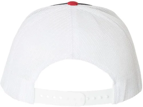 Miniatura 3 de Gorra de camionero bordada de 6 paneles Trump 2024 America First para adultos