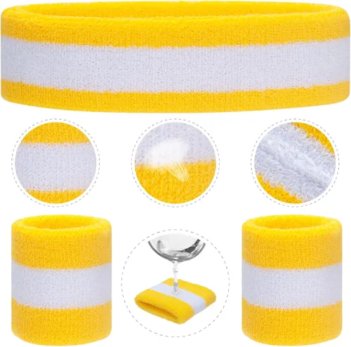 Miniatura 90 de ONUPGO Juego de bandas para el sudor para niños pequeños, banda atlética de algodón para el sudor para niños, jóvenes y bebés