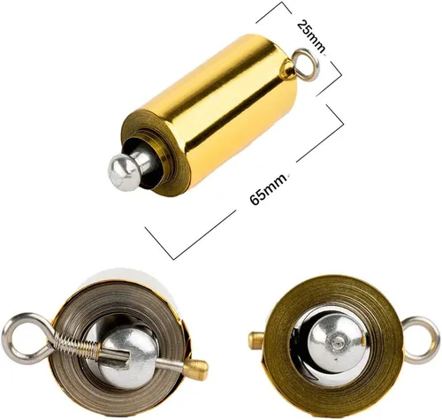 Miniatura 2 de Xfunjoy - Bastón mágico tipo metal con guantes y tutorial, bastón mágico de bolsillo, para trucos de magia de primer plano. Dorado