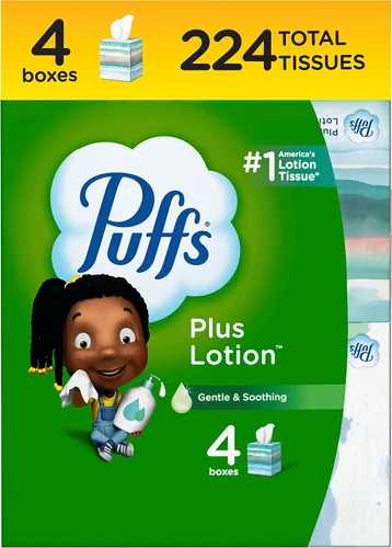 Miniatura 5 de Puffs Plus Lotion - Pañuelos faciales, cubo, 6 cajas (56 unidades cada una)