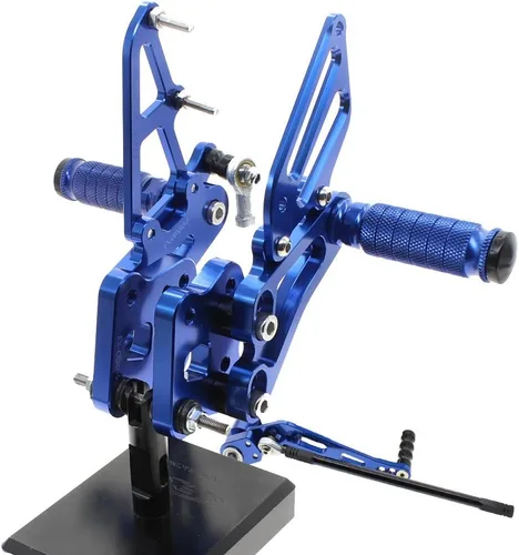 Miniatura 3 de FXCNC Juego de clavijas traseras CNC Billet para motocicleta, reposapiés totalmente ajustables, compatible con GSX-R GSXR 600 750 GSXR600 GSXR750