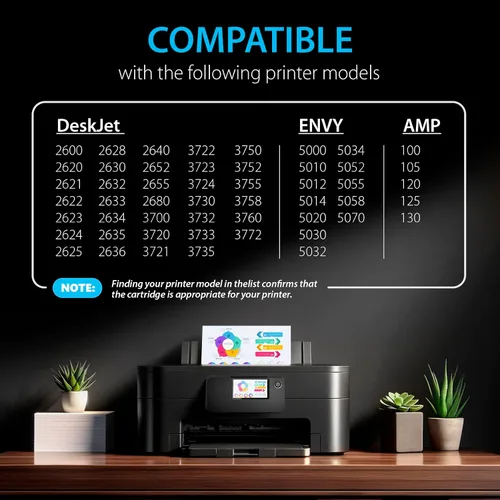 Miniatura 2 de Smart Ink Cartuchos de tinta remanufacturados de repuesto para HP 65XL HP 65 HP65XL negro y color 2 paquetes combinados para impresoras HP DeskJet
