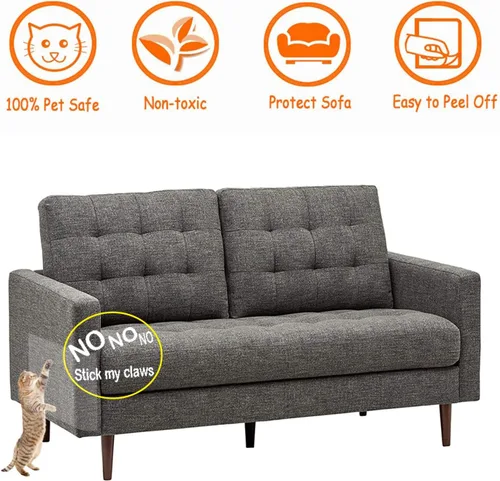 Miniatura 2 de CAILENIFDC Cinta anti arañazos para gatos para muebles10pcs cinta transparente de doble cara Para sofá, silla, cinta extraíble