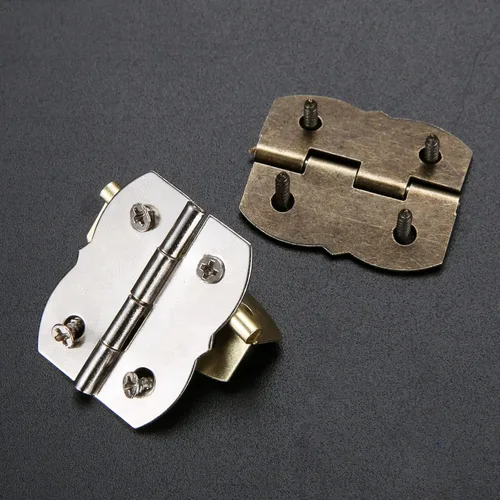 Miniatura 4 de dophee 10 mini bisagras de mariposa, bisagras decorativas para caja de madera, caja de joyería, caja de regalo, caja de vino, armario, pecho, puerta