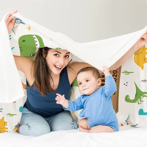 Miniatura 147 de Artsadd Manta de bebé personalizada para niños y niñas con nombre, manta personalizada con nombre de bebé con patrón de unicornio, manta