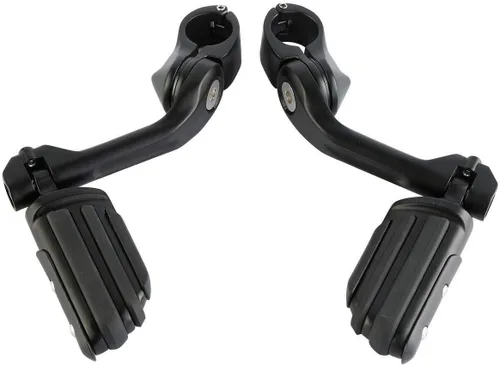 Miniatura 27 de TCMT Estribo corto de montaje en ángulo para carretera de 1 1/4 pulgadas para Harley Touring Road King Street Glide Road Glide Electra Glide Softail