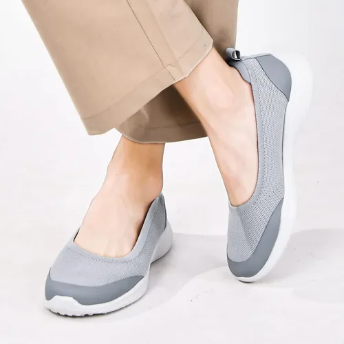 Miniatura 8 de HONHOLD Zapatos para caminar para mujer, cómodos, de punto, planos, para enfermera, trabajo, zapatos de vestir casuales