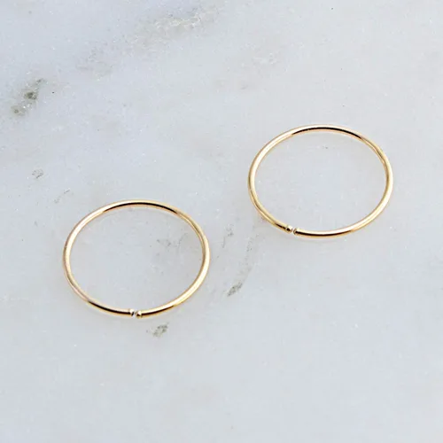 Miniatura 79 de Aretes de aro dorados y plateados para cartílago, nariz, tabique, oreja, hélix, tragus, joyería para mujer, hipoalergénicos, pequeños aros