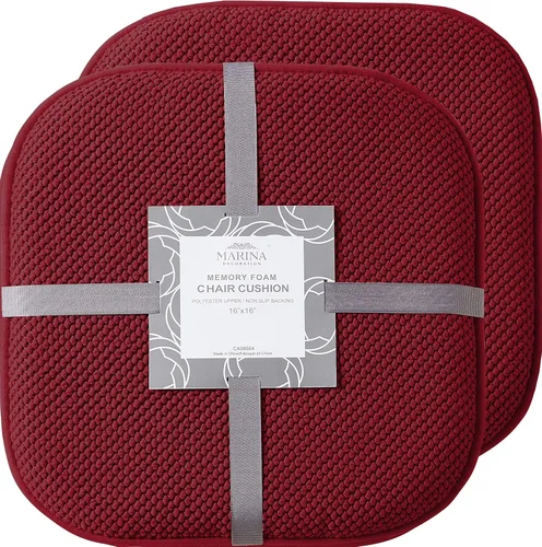Miniatura 19 de Marina Decoration Cojín grueso y cómodo de espuma viscoelástica para silla, patrón de panal de abeja, goma antideslizante, para asiento trasero, lino