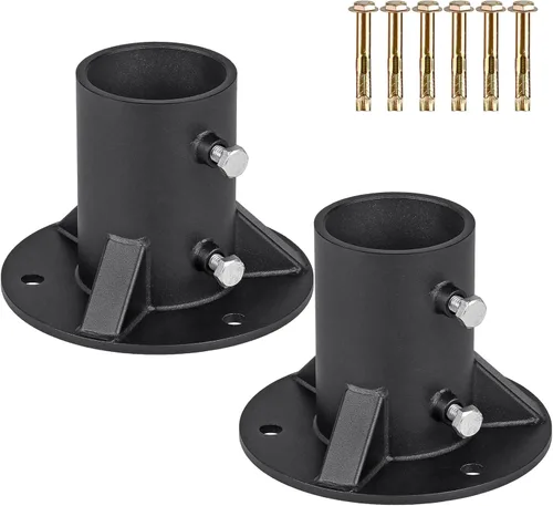 Miniatura 14 de Insaga Brida de base de 3 pulgadas, brida de piso de poste de valla de eslabones de cadena, soporte de hormigón sólido pesado para sostener