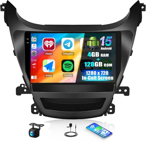 Miniatura 12 de [HiFi Audio] 2+64G Android Car Stereo para Hyundai Elantra 2014-2016 Wireless Apple Carplay Android Auto 9 pulgadas Pantalla táctil Navegación