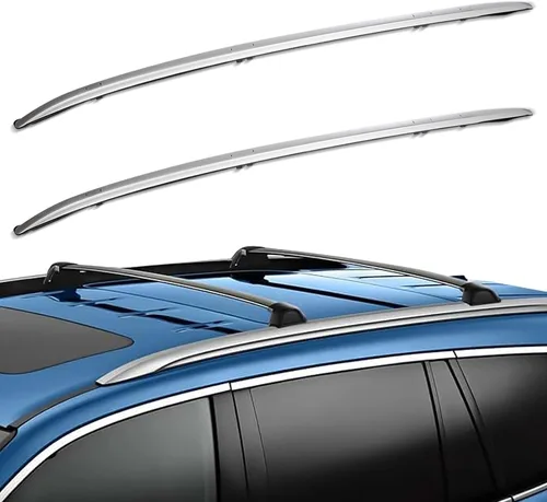 Miniatura 15 de SCITOO compatible con Rover LR3 Sport Utility 2005-2009, 2010-2016 Rover LR4 Sport Utility Juego de Barras Transversales de Techo de Aleación