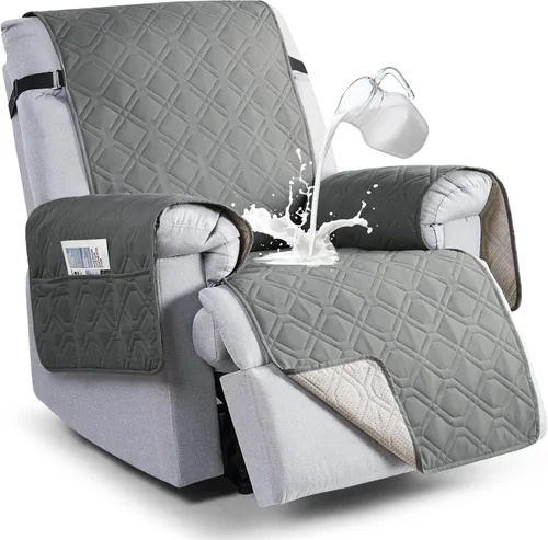 Miniatura 11 de VANSOFY Fundas 100% impermeables para sillas reclinables, funda antideslizante para silla reclinable para perros, protector de muebles, funda