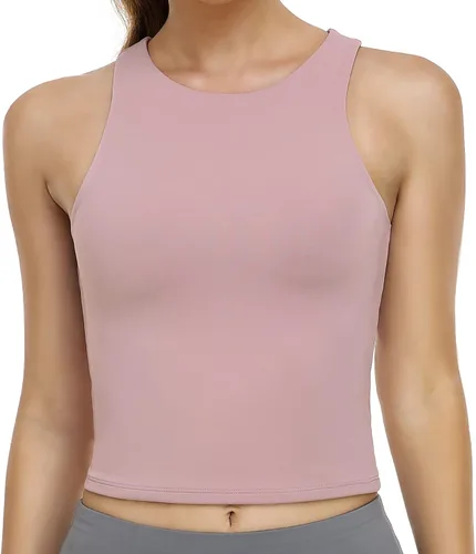 Colorfulkoala - Camisetas sin mangas de verano para mujer, contorno corporal, sin mangas, con doble forro, para yoga