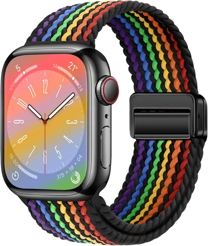 Miniatura 16 de Qimela Correa deportiva compatible con correas de Apple Watch de 1.49, 1.57, 1.61, 1.65, 1.73, 1.77 pulgadas, 1.77 pulgadas, 1.77 pulgadas, correa