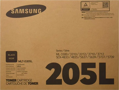 HP Tóner negro Samsung Electronics MLT-D205L - 5,000 páginas de rendimiento