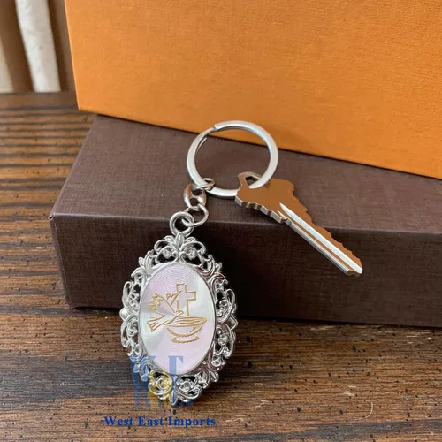 Miniatura 5 de Llavero de bautismo personalizado (12 piezas) – Llavero de metal grabado para bautizo/bautizo/primera comunión, regalo personalizado para invitados