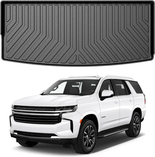 Miniatura 14 de Mixsuper Forro de carga para Rivian R1S 2022-2024 2025, alfombrilla para maletero para todo tipo de clima, para accesorios R1S, alfombrilla