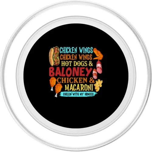 Miniatura 2 de Alitas de pollo para perros calientes y pollo Baloney y macarrones, PopSockets MagSafe PopGrip para iPhone
