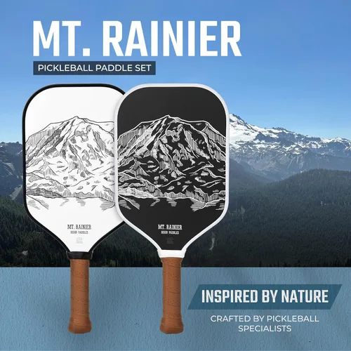 Miniatura 2 de Bison Paddles: Carbon Fiber Pickleball Paddle Set of 2 - National Parks Edition Durable Unibody Construction Textured Carbon Fiber Surface