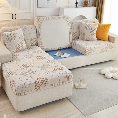 Miniatura 12 de Fundas antideslizantes para sofás/sofás, funda elástica universal para sofá de 3 plazas, protector de muebles lavable para niños y mascotas J-zafiro