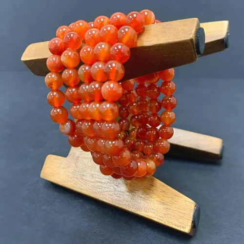 Miniatura 14 de Gem Avenue Handmade Round Bead Stretch Bracelet Unisex Natural Stone Beaded Jewelry for Men & Women, Elastic Wristband for Daily Wear