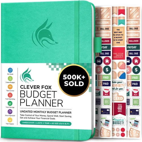 Miniatura 37 de Clever Fox Planificador de presupuesto de bolsillo, mini cuaderno de seguimiento de gastos. Organizador de presupuestos mensual, cuaderno