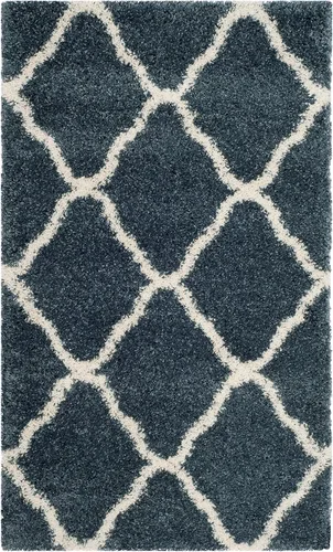 Miniatura 36 de SAFAVIEH Hudson Shag Collection - Alfombra extragrande de 11 x 15 pies, diseño de enrejado, no desprende pelusa y de fácil cuidado, 2 pulgadas