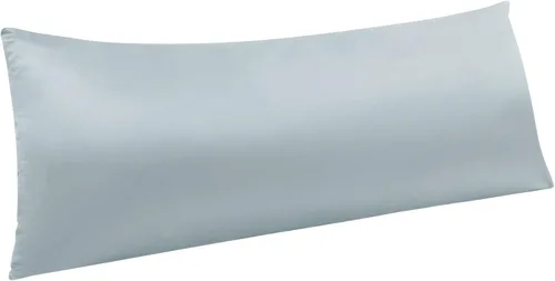 Miniatura 22 de NTBAY - Fundas de almohada de satén con cremallera, súper suaves y lujosas fundas de almohada Negro