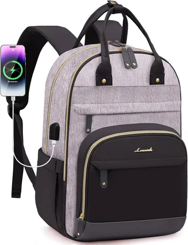 Miniatura 16 de LOVEVOOK Mochila para mujer, mochila para laptop de 15.6 pulgadas, mochilas escolares, bolsa antirrobo, bolsa antirrobo impermeable