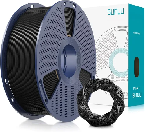 SUNLU - Filamento PLA Plus para impresora 3D, 1.75 mm, bobina de 1 kg (2.2 lb), enrollado de forma ordenada, precisión dimensional ±0.02 mm,