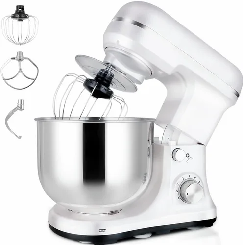 Miniatura 10 de Professional - Mezclador MK37A 500W, recipiente 5-Qt, 6 velocidades, con cabezal inclinado, máquina eléctrica para mezclar alimentos, Champán