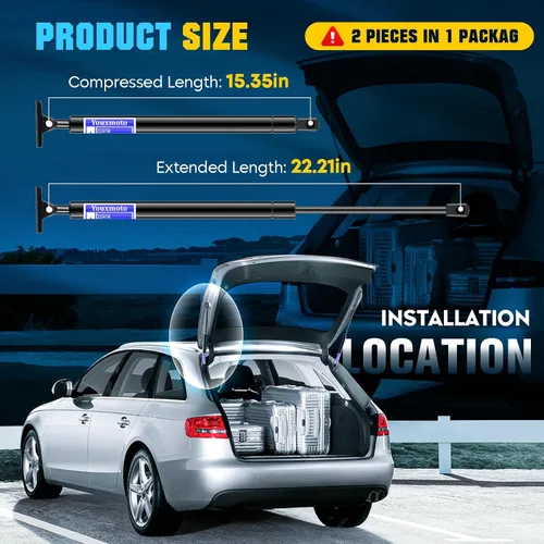 Miniatura 2 de Paquete de 2 soportes de elevación para portón trasero, amortiguadores y puntales para Jeep Cherokee 1995-1996 4218 SG214002, de Youxmoto