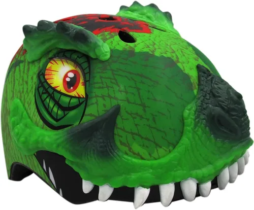 Miniatura 5 de Raskullz - Cascos para niños y bebés de dinosaurio mayores de 3 años y 5 años Verde