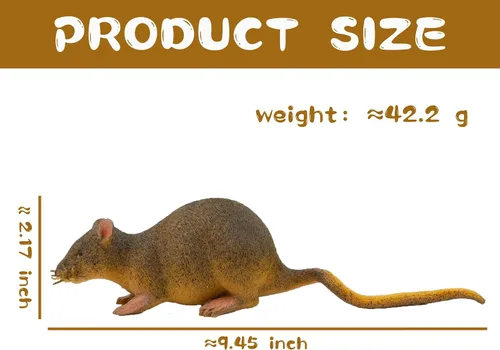 Miniatura 3 de Juguete de reptil con ratón, juguete blando de goma suave, juguetes de animales súper elásticos TPR para niños, perfecto para regalos, recuerdos