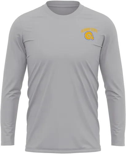 Miniatura 318 de Camisa deportiva de manga larga oficial de la NCAA Collegiate para hombre, con logotipo en el pecho izquierdo, colección Athletic Heather