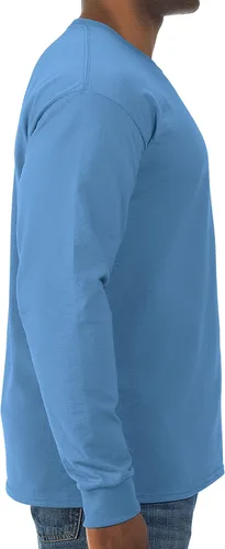 Miniatura 2 de Jerzees Men's Dri-Power Cotton Blend Long Sleeve Tees, Moisture Wicking, Odor Protection, UPF 30+, Sizes S-3x