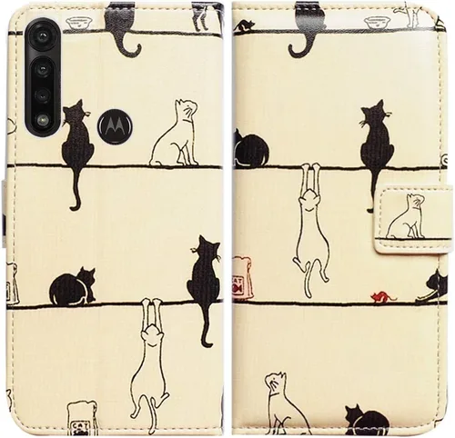 Miniatura 9 de Bcov Funda para Moto G Power 2020, Motorola G Power, funda de piel con tapa y soporte para ranura para tarjeta y soporte para Motorola Moto G Power