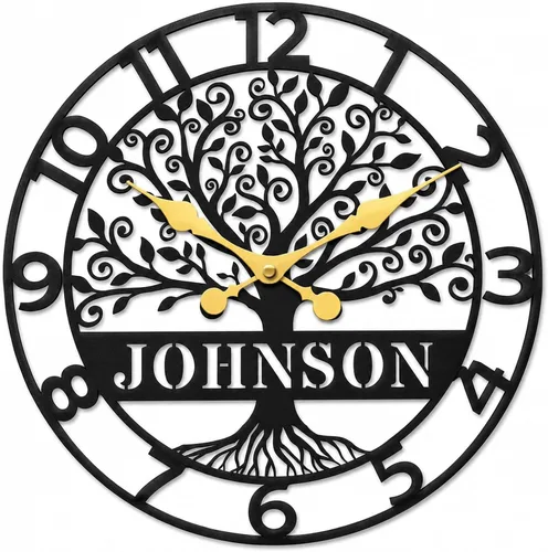 Miniatura 5 de Reloj de pared con brújula de metal personalizado con números romanos vintage, reloj de pared para inauguración de la casa, regalos de boda, regalo