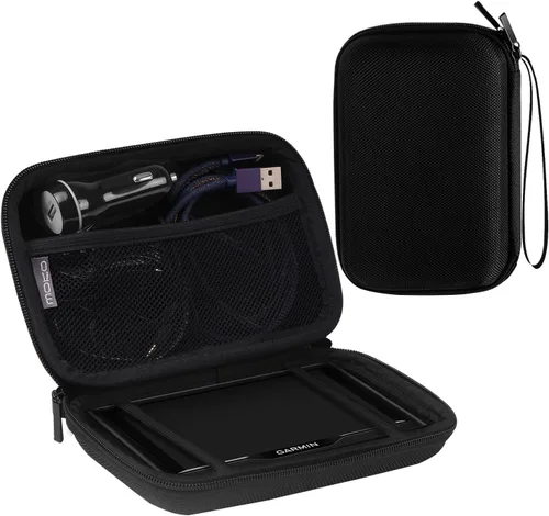MoKo Funda de transporte GPS de 5 pulgadas, bolsa protectora portátil para navegador GPS de coche, Garmin/Tomtom/Magellan con pantalla de 5