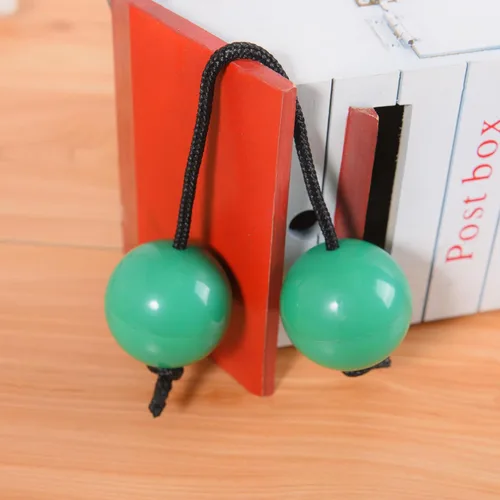 Miniatura 6 de MGTECH Paquete de 2 bolas agitadoras Asalato Kashaka, instrumento de ritmo tradicional africano Aslatua, verde