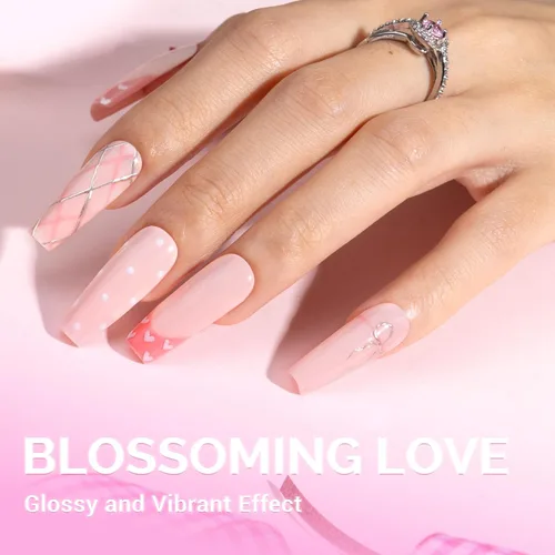 Miniatura 3 de MelodySusie Esmalte de uñas de gel grueso color rosa nude, 0.5 fl oz removible con remojo UV LED Funny Bunny esmalte de gel rosa, regalo de Navidad