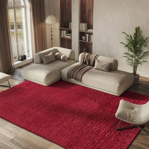 Miniatura 24 de SAFAVIEH Madrid Shag Collection - Alfombra redonda, 6 pies 7 pulgadas, color carbón, diseño sólido, no desprende pelusa y de fácil cuidado, 2 Carbón