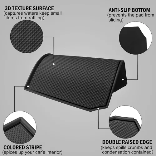 Miniatura 2 de Tapete para Subaru Impreza XV 2012-2016 Crosstrek Accessories 2012-2017 Subaru Forester 2014-2018 Cubierta interior antideslizante para tablero