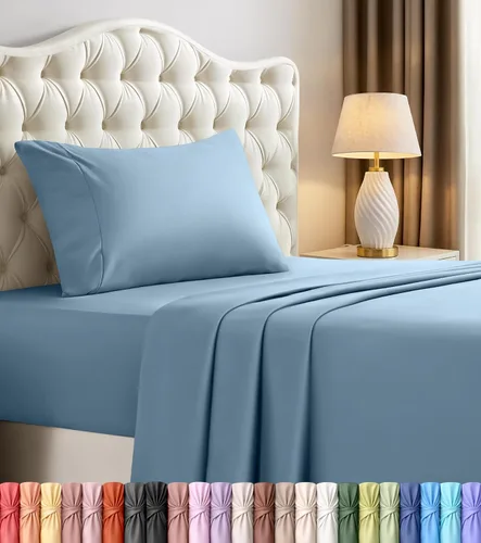 Miniatura 86 de Utopia Bedding Juego de sábanas Twin – Juego de sábanas de 3 piezas para cama tamaño Twin, microfibra suave y transpirable, incluye 1 sábana bajera