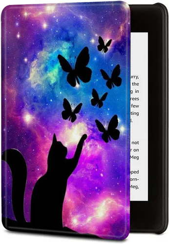 Miniatura 19 de BVDIKMI Funda para Kindle de 6 pulgadas (versión 11ª generación 2022), funda delgada de piel sintética con encendido y apagado automático para Retro