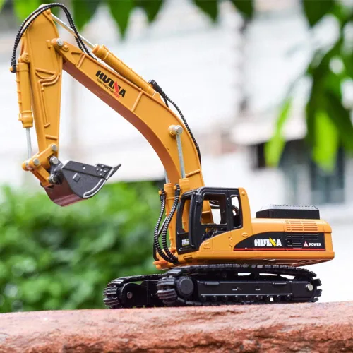 Miniatura 3 de Ailejia Excavadora de aleación Camión de construcción Camión de juguete Tractor Boy Toy Excavator Manual Modelos de equipos de construcción de metal