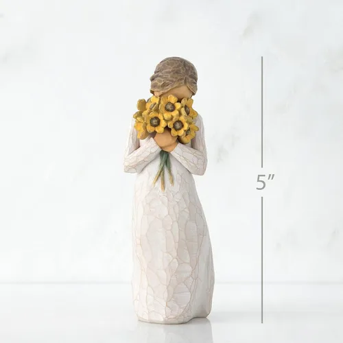 Miniatura 4 de Willow Tree Abrazo cálido, rodeado de la calidez de la familia y amigos, un regalo para celebrar amistades o aquellos que aman las flores, figura