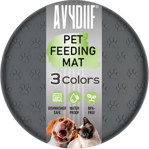 Miniatura 11 de Tapetes de alimentación de mascotas, para alimentos y agua, manteles individuales antideslizantes impermeables para perro y gato, paquete de 2